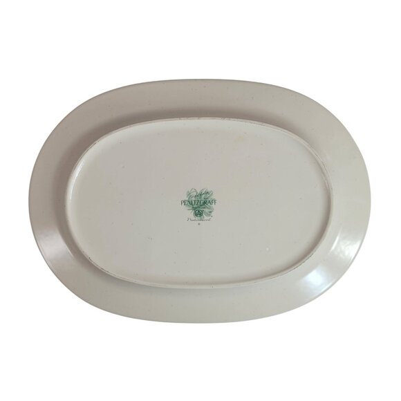 Pfaltzgraff Naturewood Oval Serving Platter Stoneware 14.5" Vintage Made in USA - Picture 5 of 9